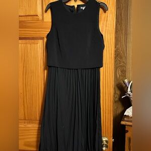 H&M Black Sleeveless Midi Dress